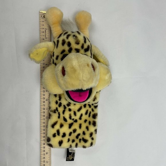 Vintage Giraffe Hand Puppet 24K Polar Puff 15" Pretend Play Visual Aid - Picture 2 of 7